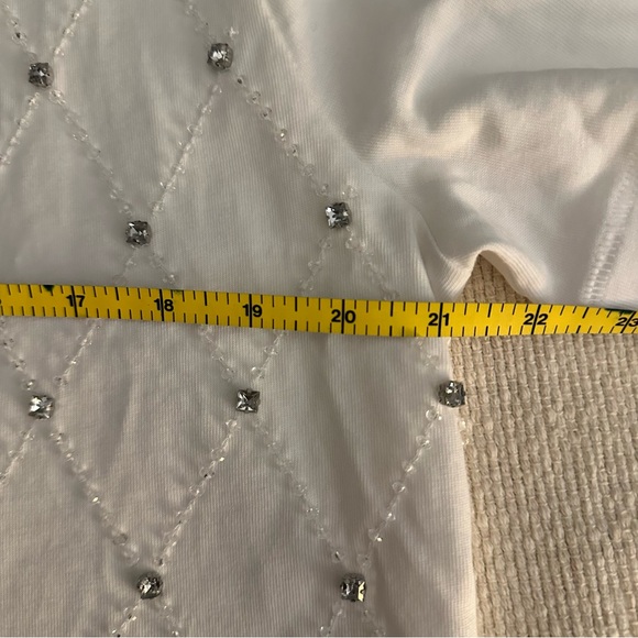 J. Crew • NWT • Relaxed lattice-embellished cropped T-shirt - Picture 9 of 11